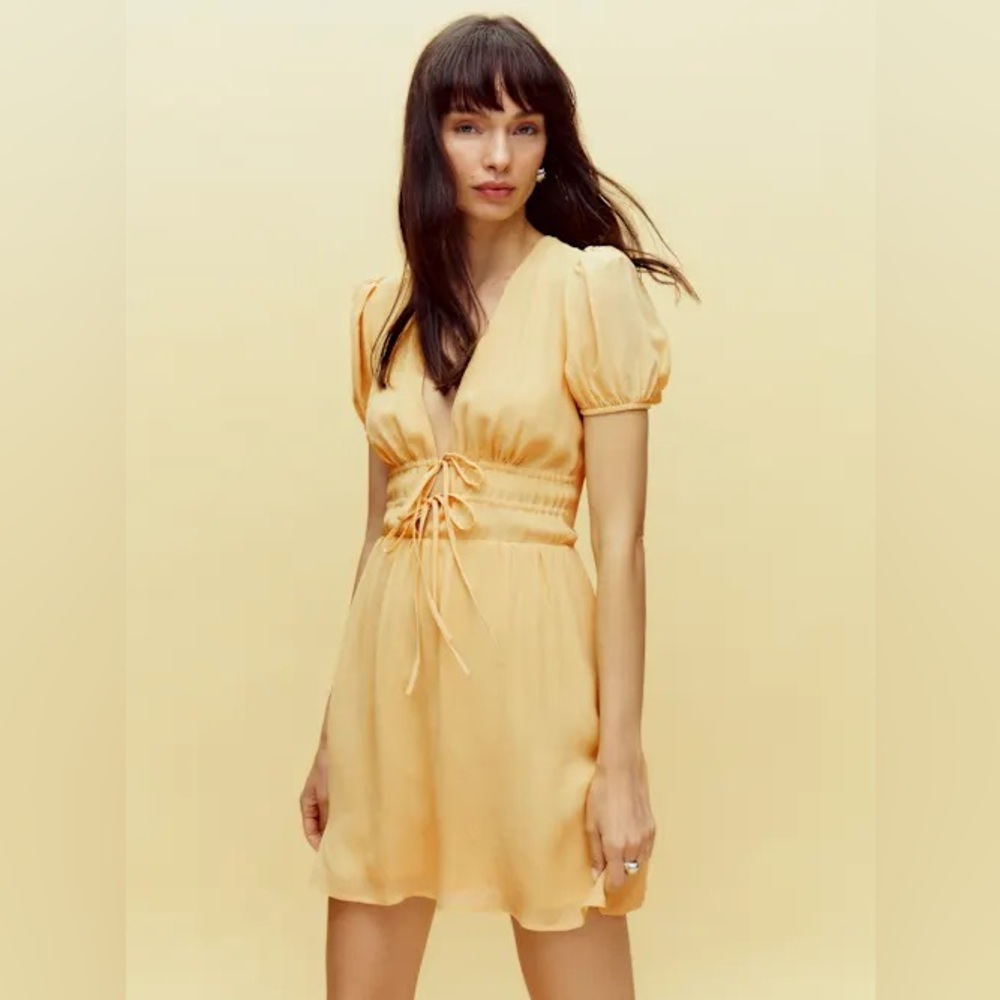 Reformation Grady Dress Sunshine - Size 4